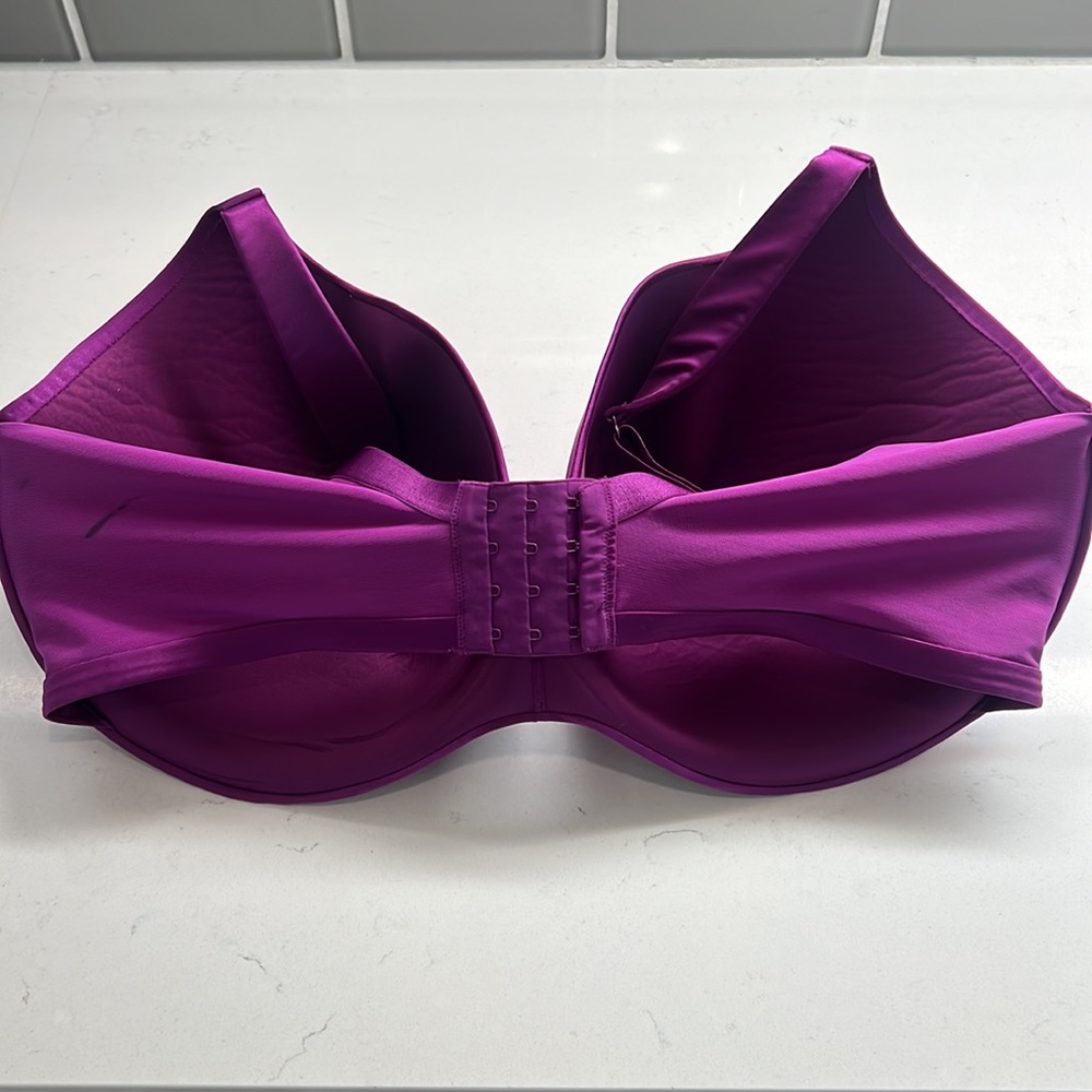 Cacique Purple Smooth Lightly  Lined Full Coverage Underwire Bra Size 44H - Picture 5 of 14